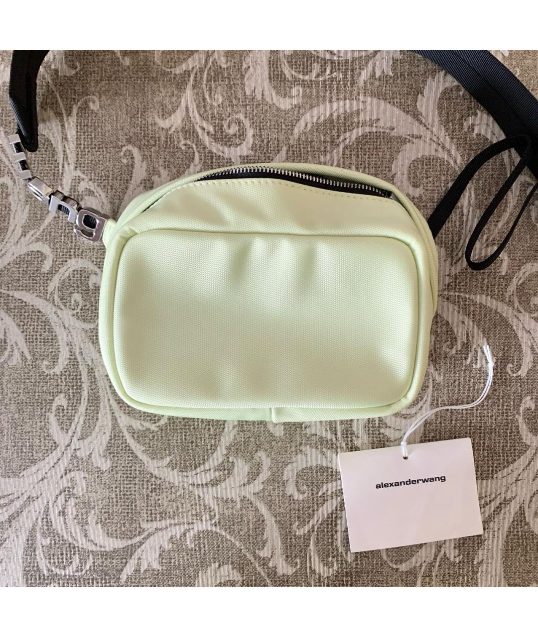 ALEXANDER WANG Желтая синтетическая сумка через плечо, фото 6