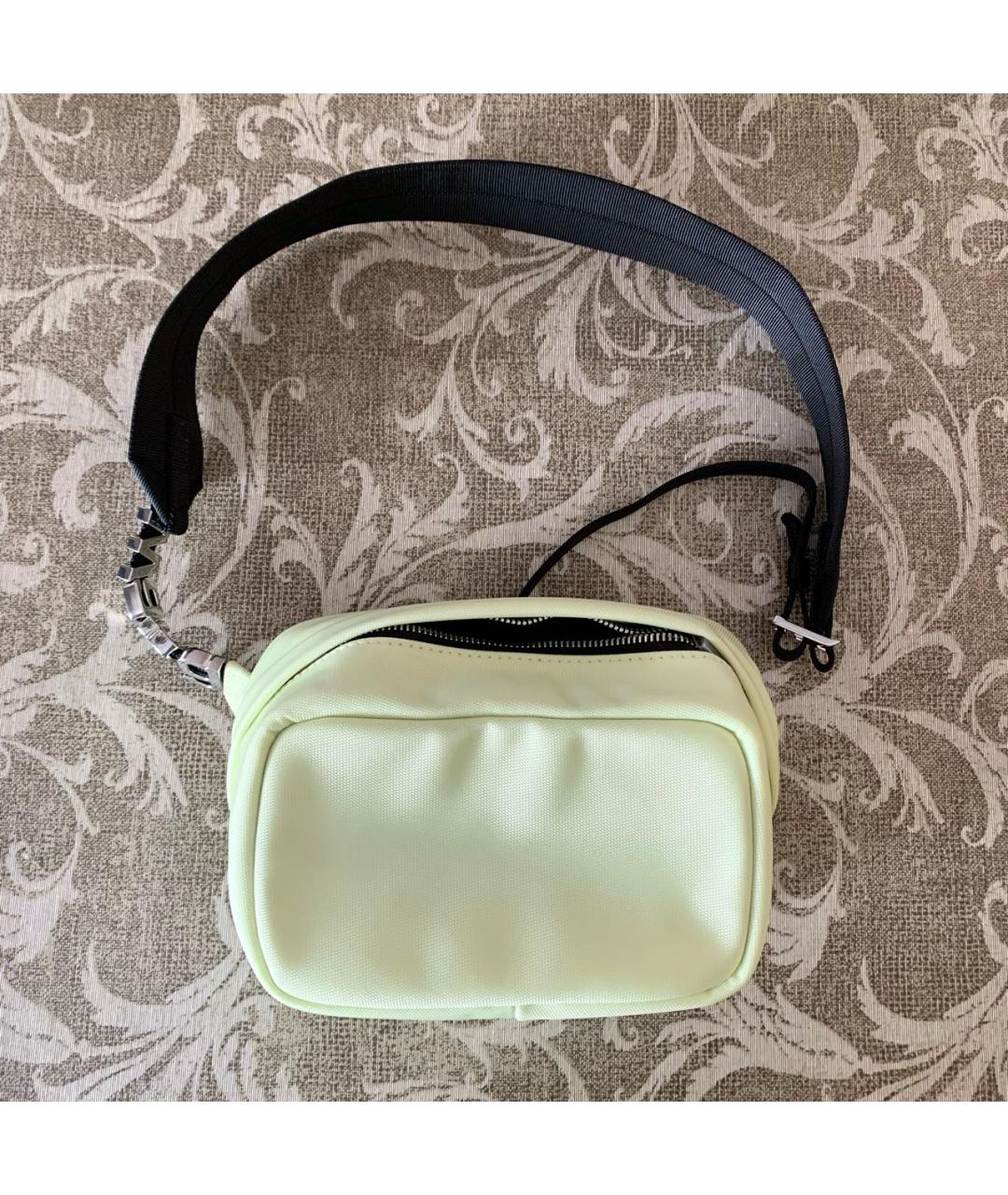 ALEXANDER WANG Желтая синтетическая сумка через плечо, фото 7