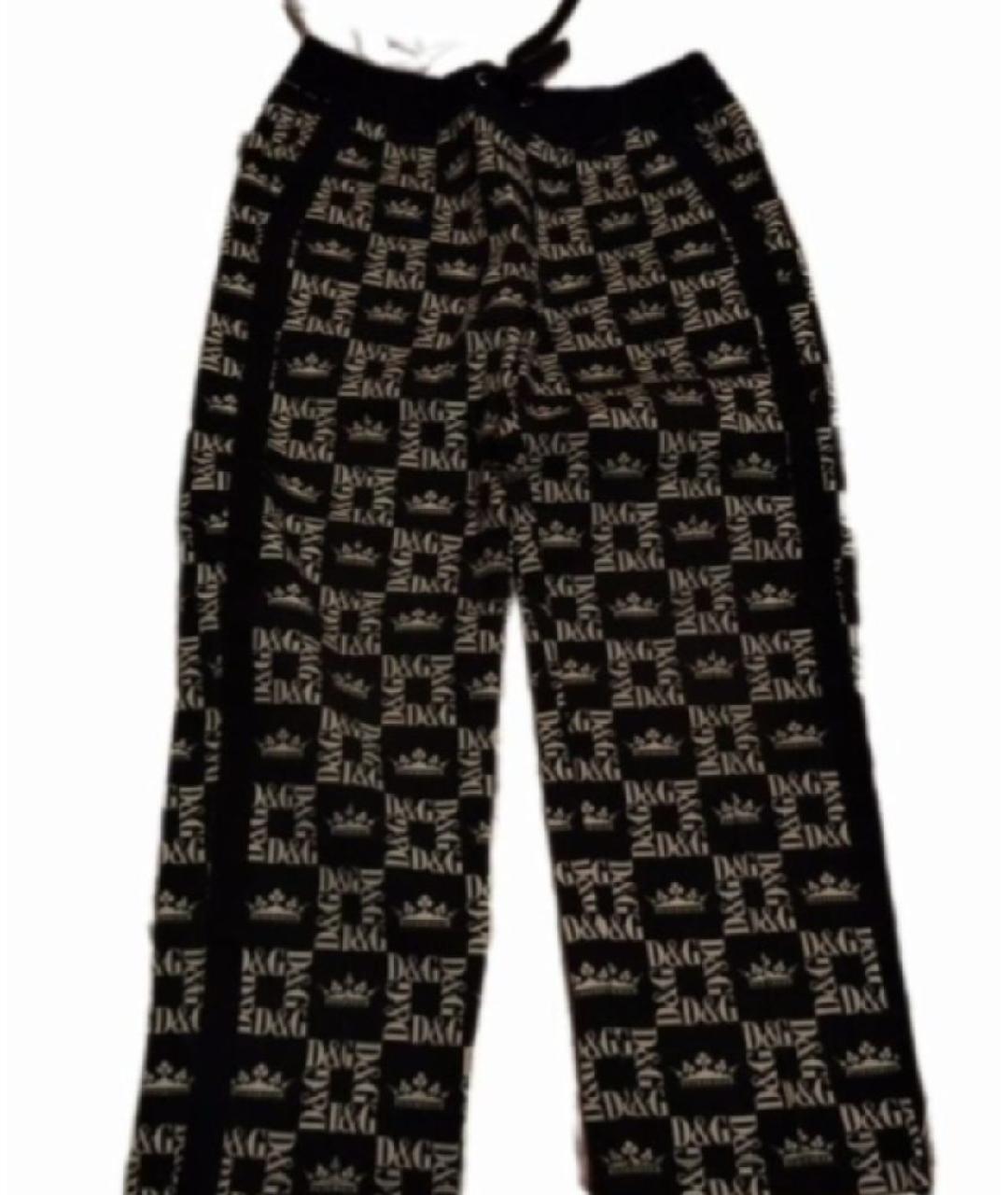 DOLCE & GABBANA KIDS Черные хлопковые брюки и шорты, фото 5