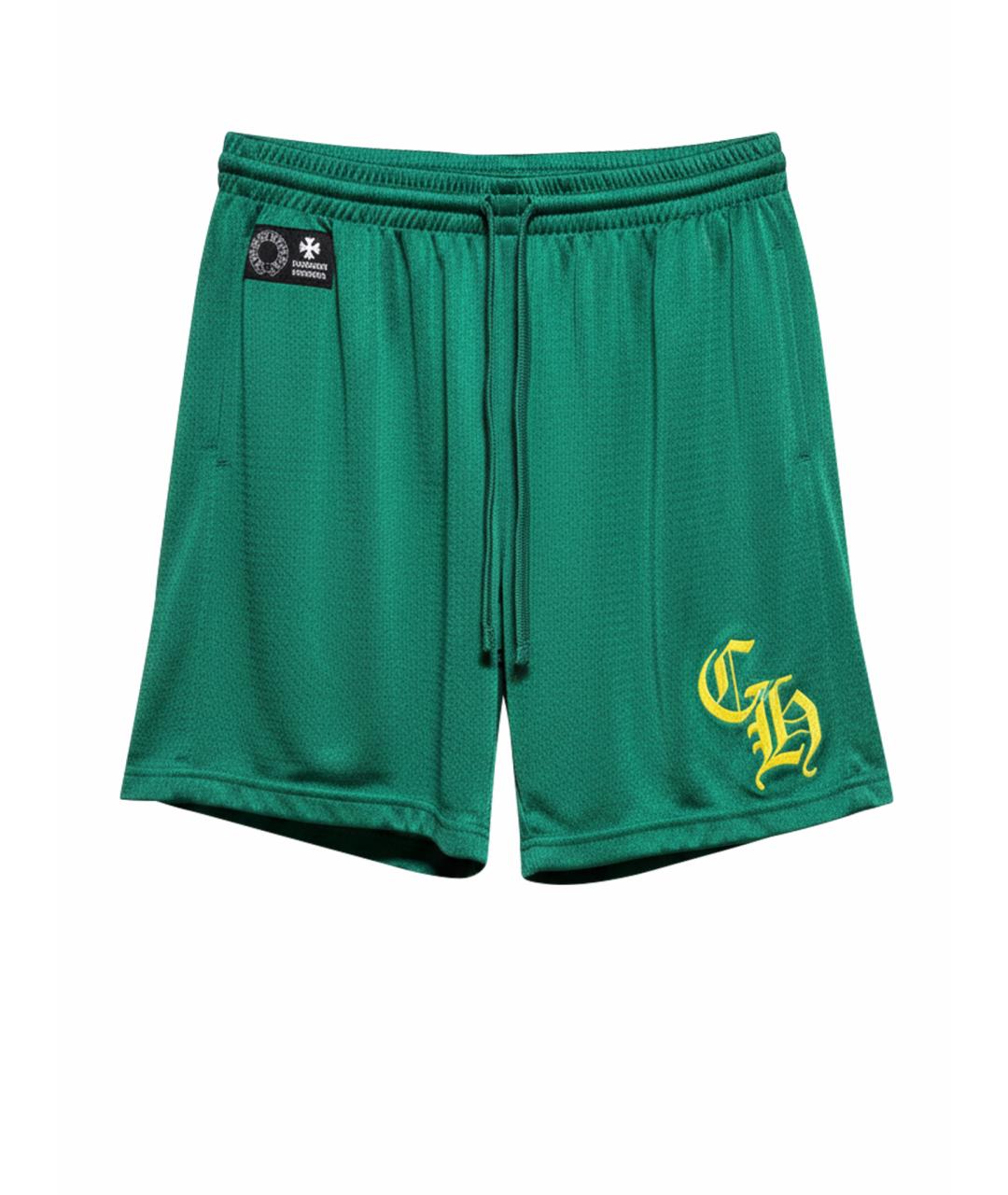 CHROME HEARTS Зеленые шорты, фото 1