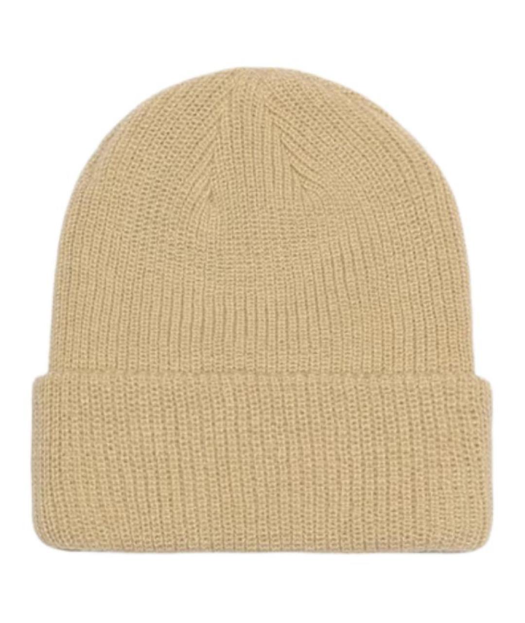 STUSSY Бежевая синтетическая шапка, фото 2