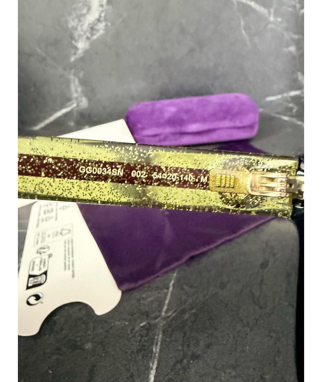 GUCCI Черные пластиковые солнцезащитные очки, фото 8