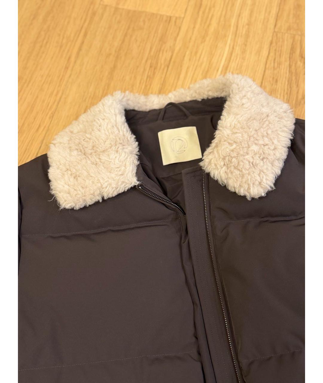 12 STOREEZ Коричневый полиэстеровый пуховик, фото 3
