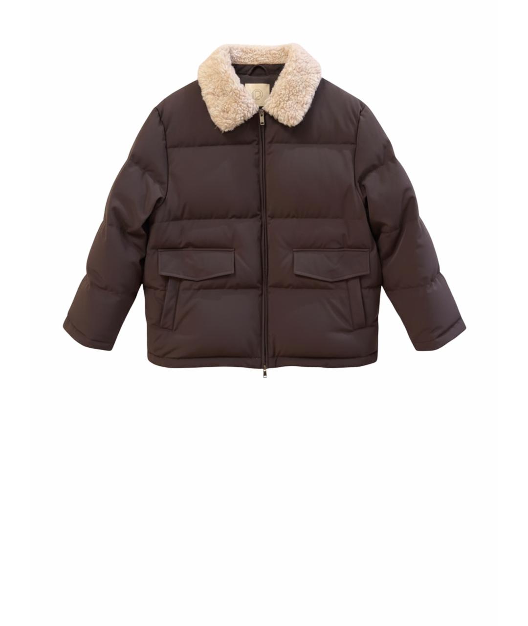 12 STOREEZ Коричневый полиэстеровый пуховик, фото 1