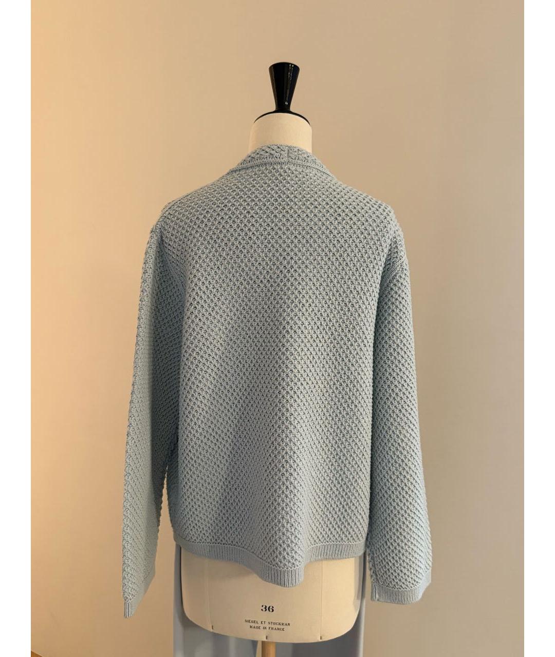 LORO PIANA Голубой кашемировый костюм с брюками, фото 3