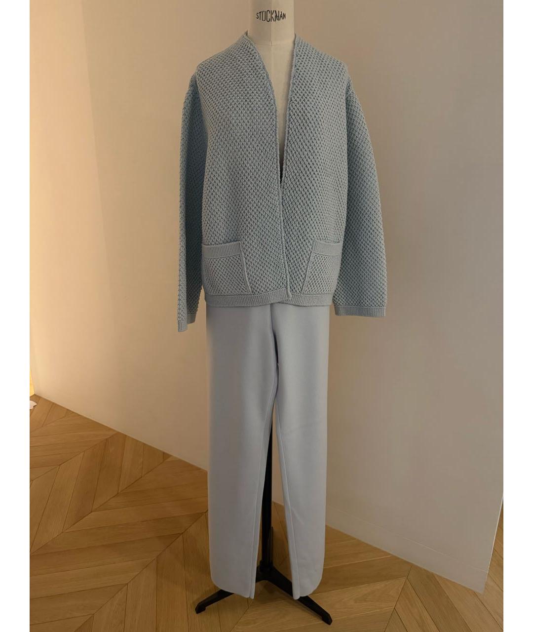LORO PIANA Голубой кашемировый костюм с брюками, фото 2