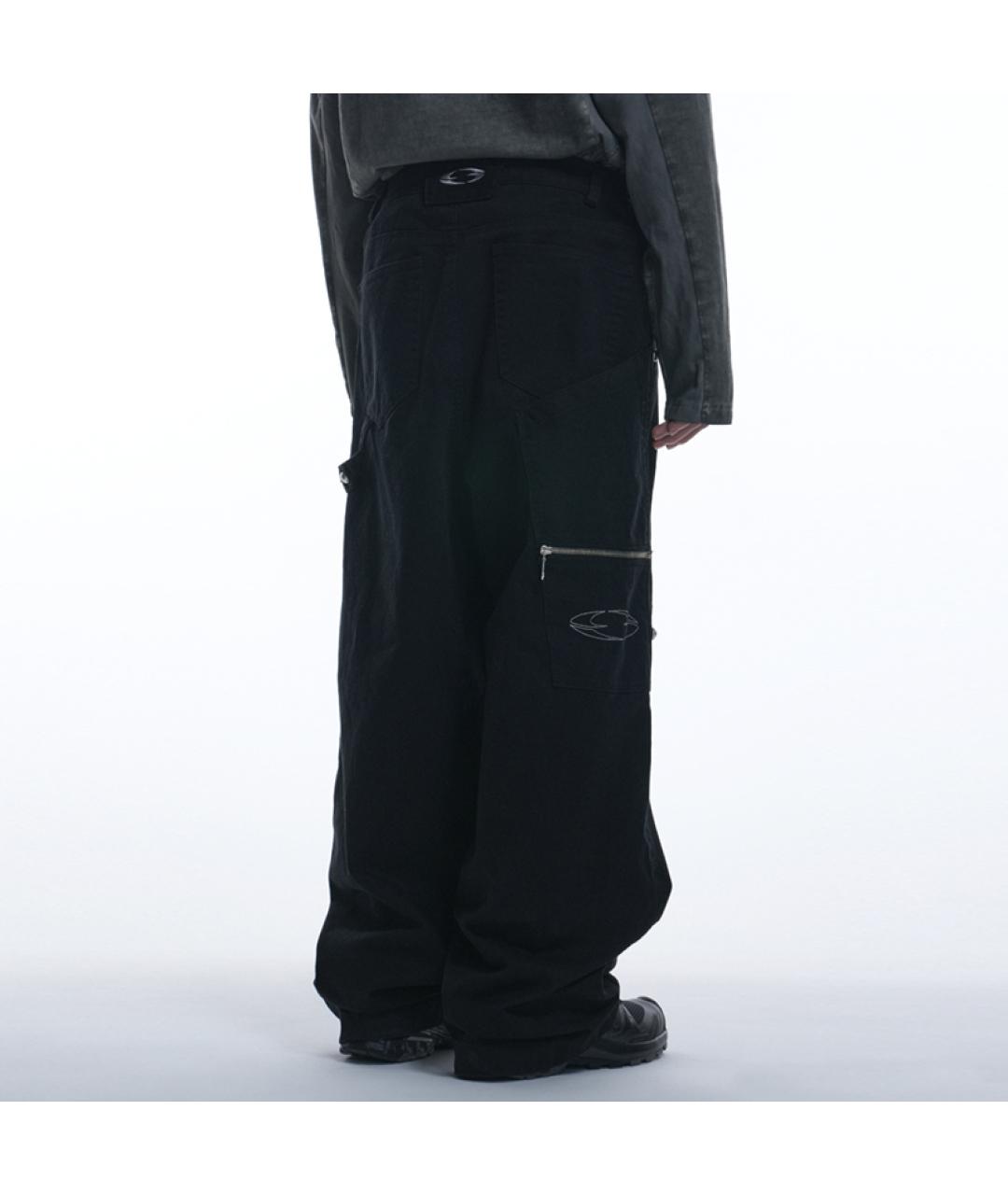 GRAILZ PROJECT G/R Черные прямые брюки, фото 4