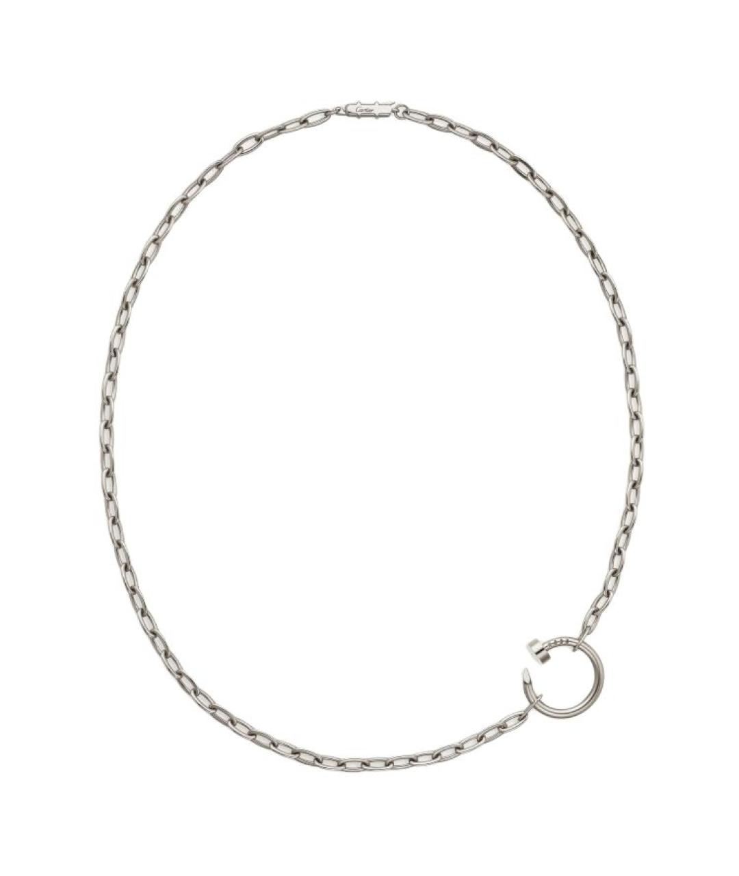 CARTIER Серебряное колье из белого золота, фото 2