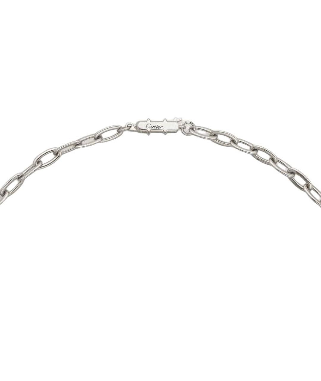 CARTIER Серебряное колье из белого золота, фото 3