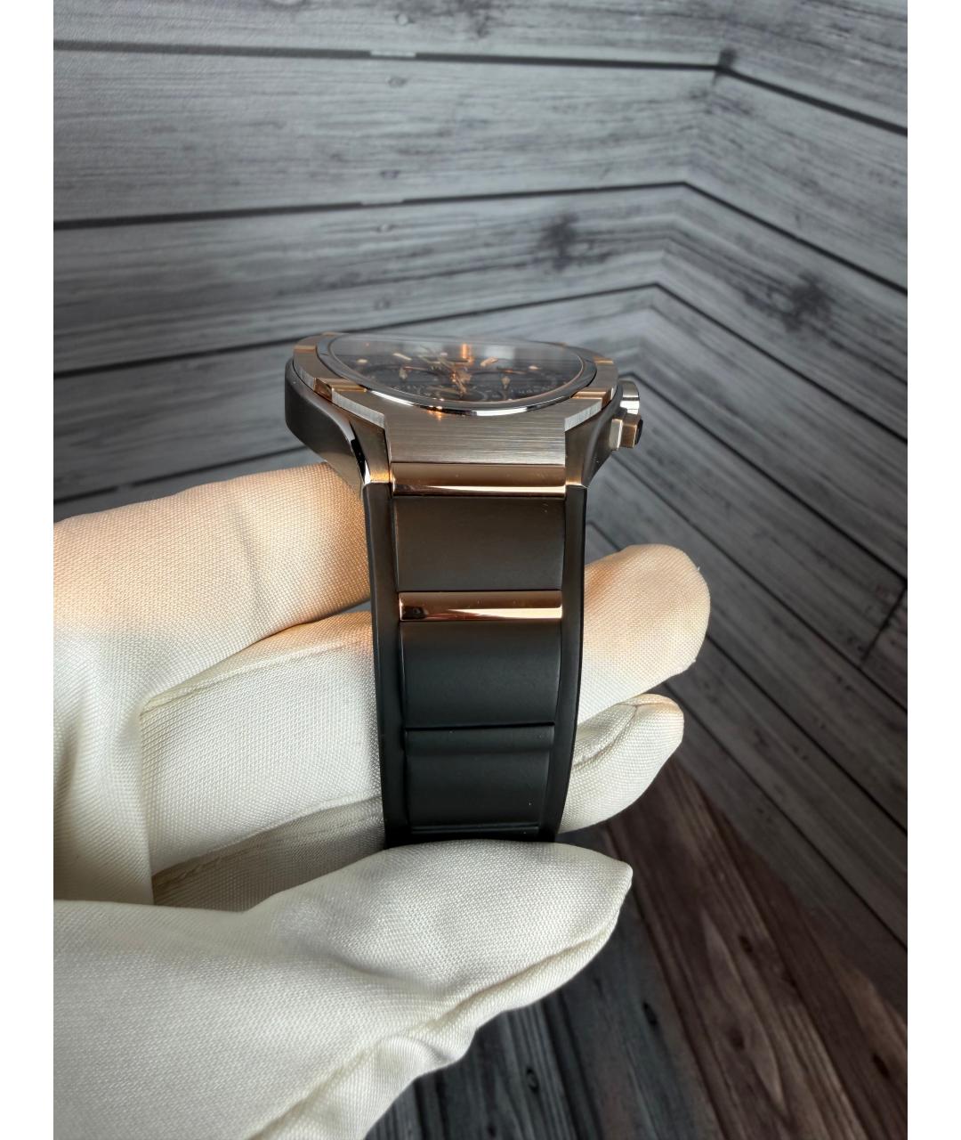 PIAGET Черные часы из розового золота, фото 8