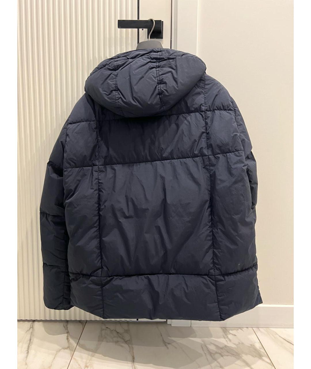 STONE ISLAND Темно-синяя полиуретановая куртка, фото 2