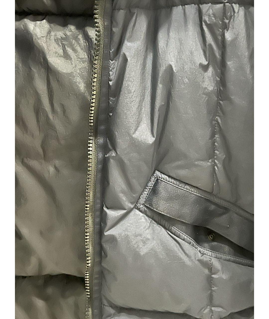 STONE ISLAND Темно-синяя полиуретановая куртка, фото 4