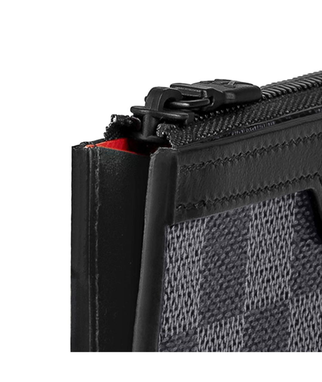 LOUIS VUITTON Черный кошелек, фото 4