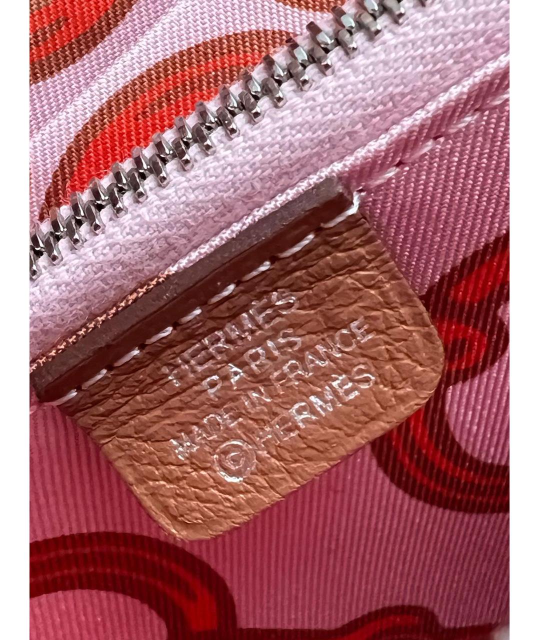 HERMES Коричневый кожаный кошелек, фото 7