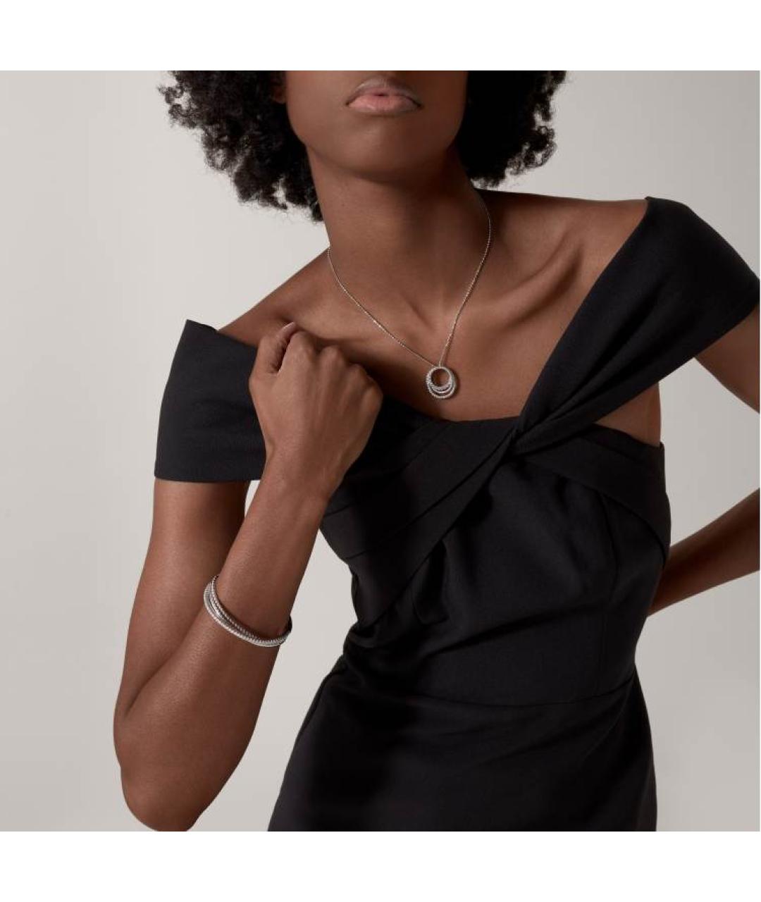 CARTIER Серебряное колье из белого золота, фото 3