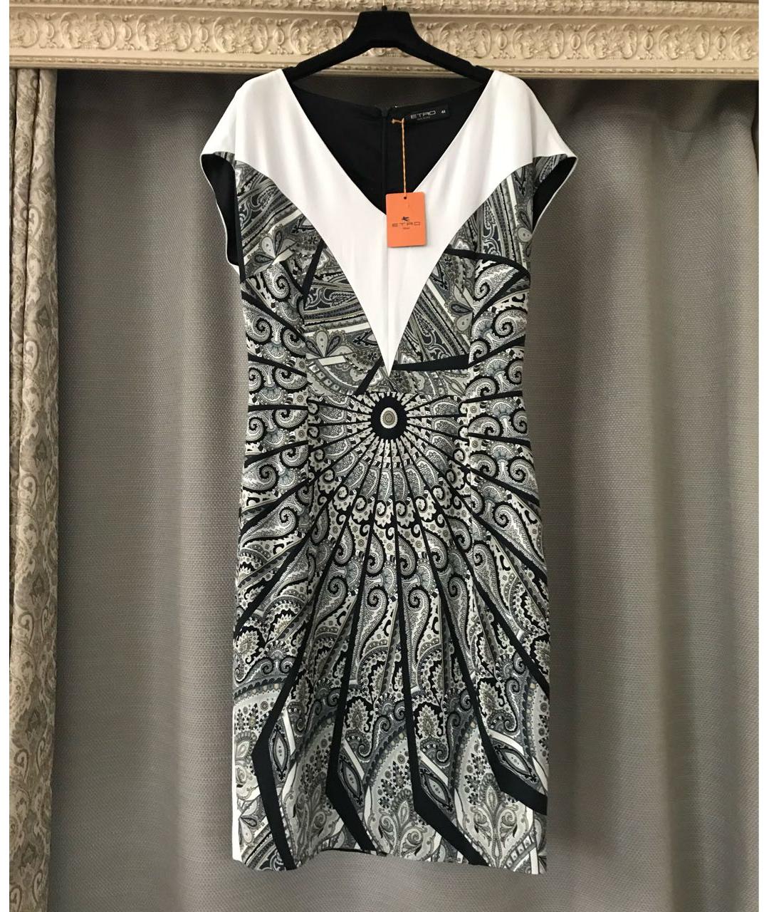 ETRO Мульти вискозное коктейльное платье, фото 9