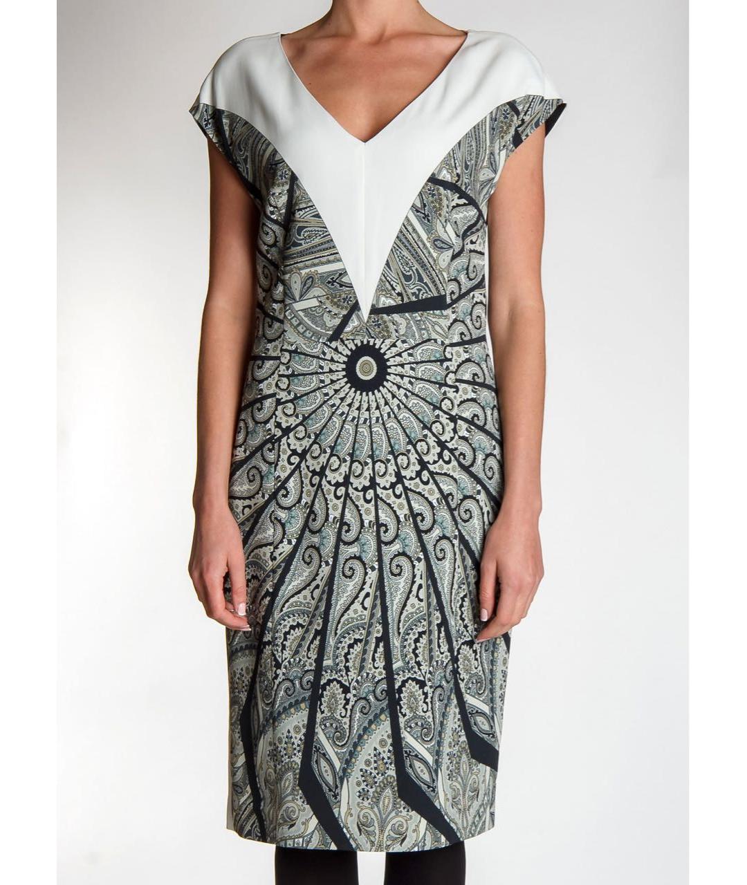 ETRO Мульти вискозное коктейльное платье, фото 3