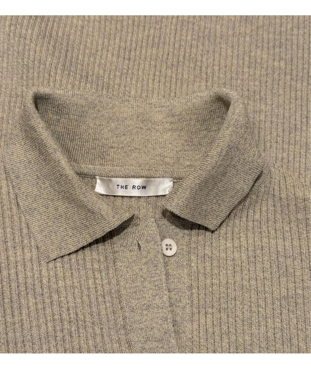 THE ROW Бежевый шелковый костюм с брюками, фото 4