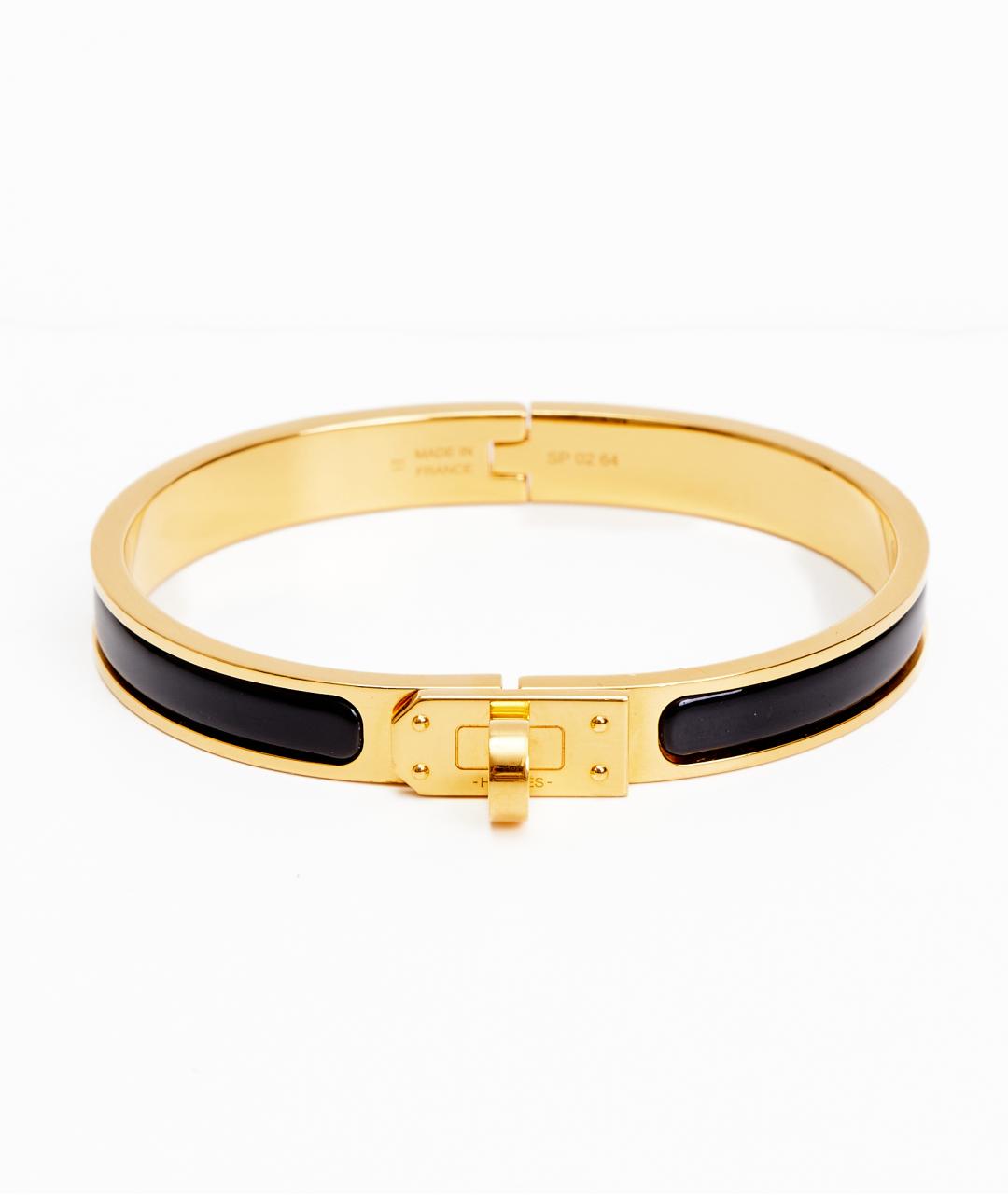 HERMES Золотой металлический браслет, фото 1