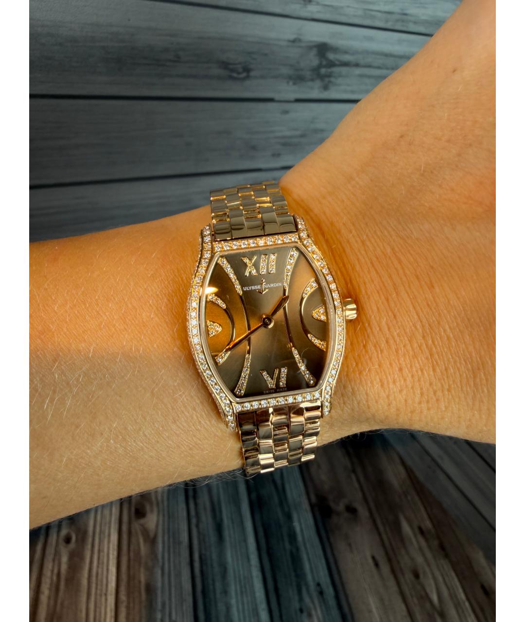 Ulysse Nardin Золотые часы из розового золота, фото 2