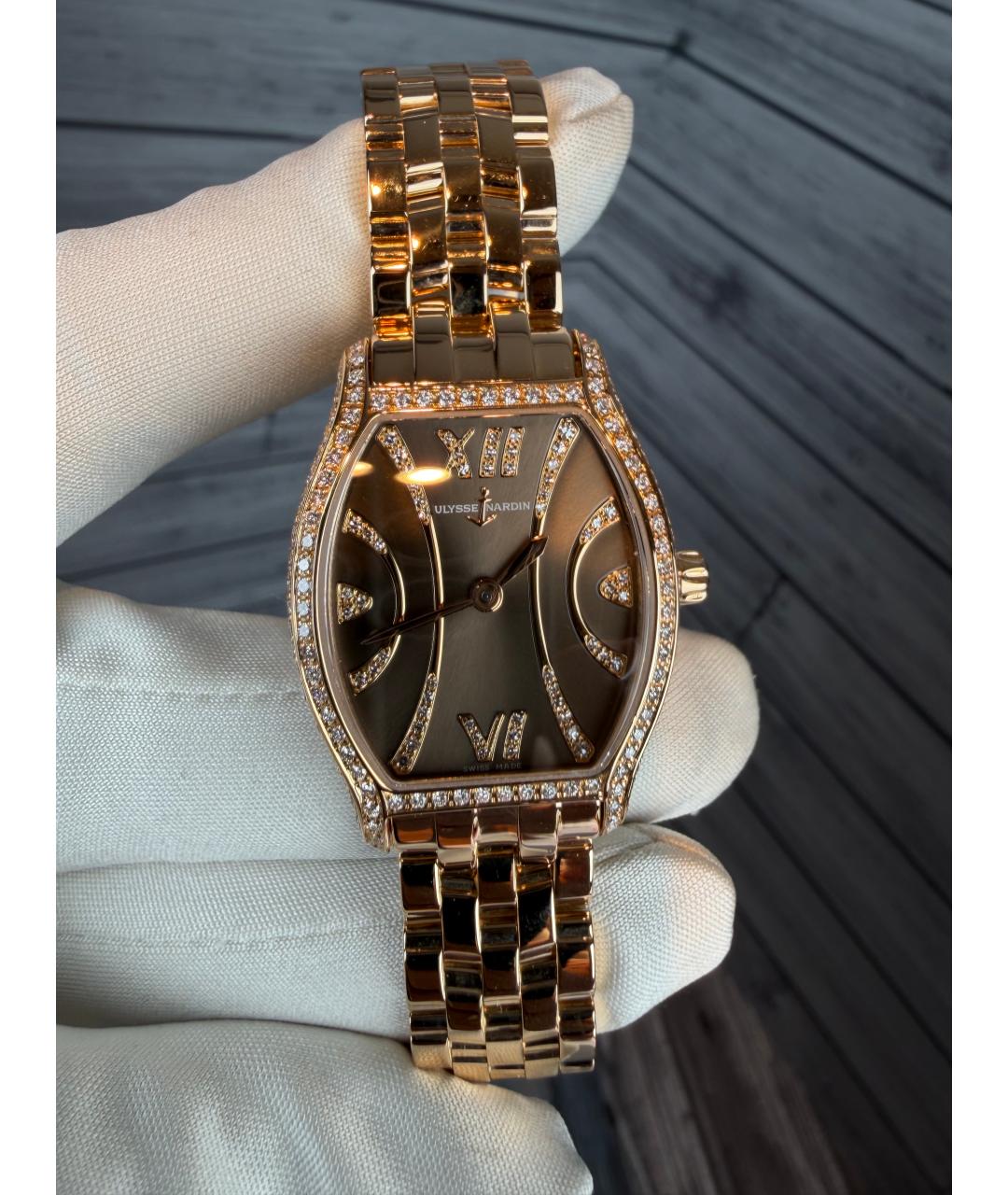 Ulysse Nardin Золотые часы из розового золота, фото 4