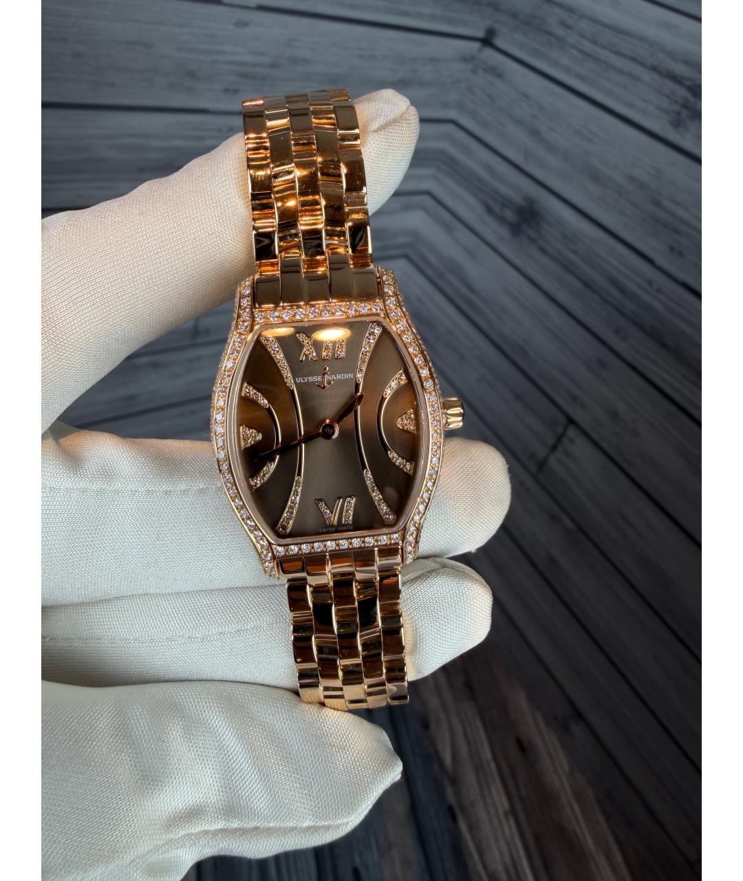 Ulysse Nardin Золотые часы из розового золота, фото 3