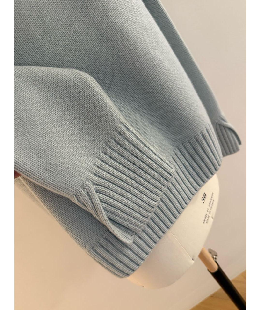 LORO PIANA Голубой кашемировый джемпер / свитер, фото 3