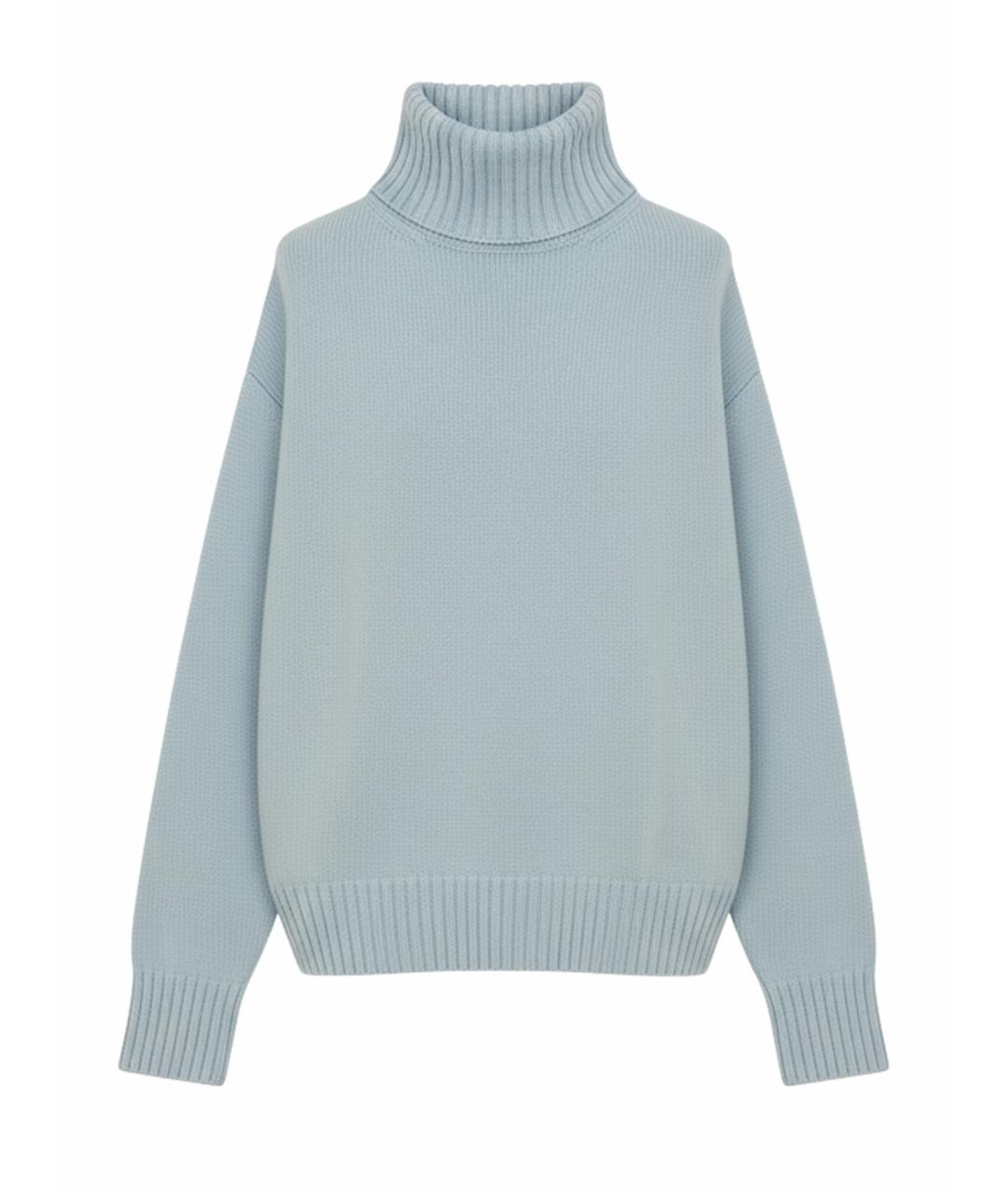 LORO PIANA Голубой кашемировый джемпер / свитер, фото 1
