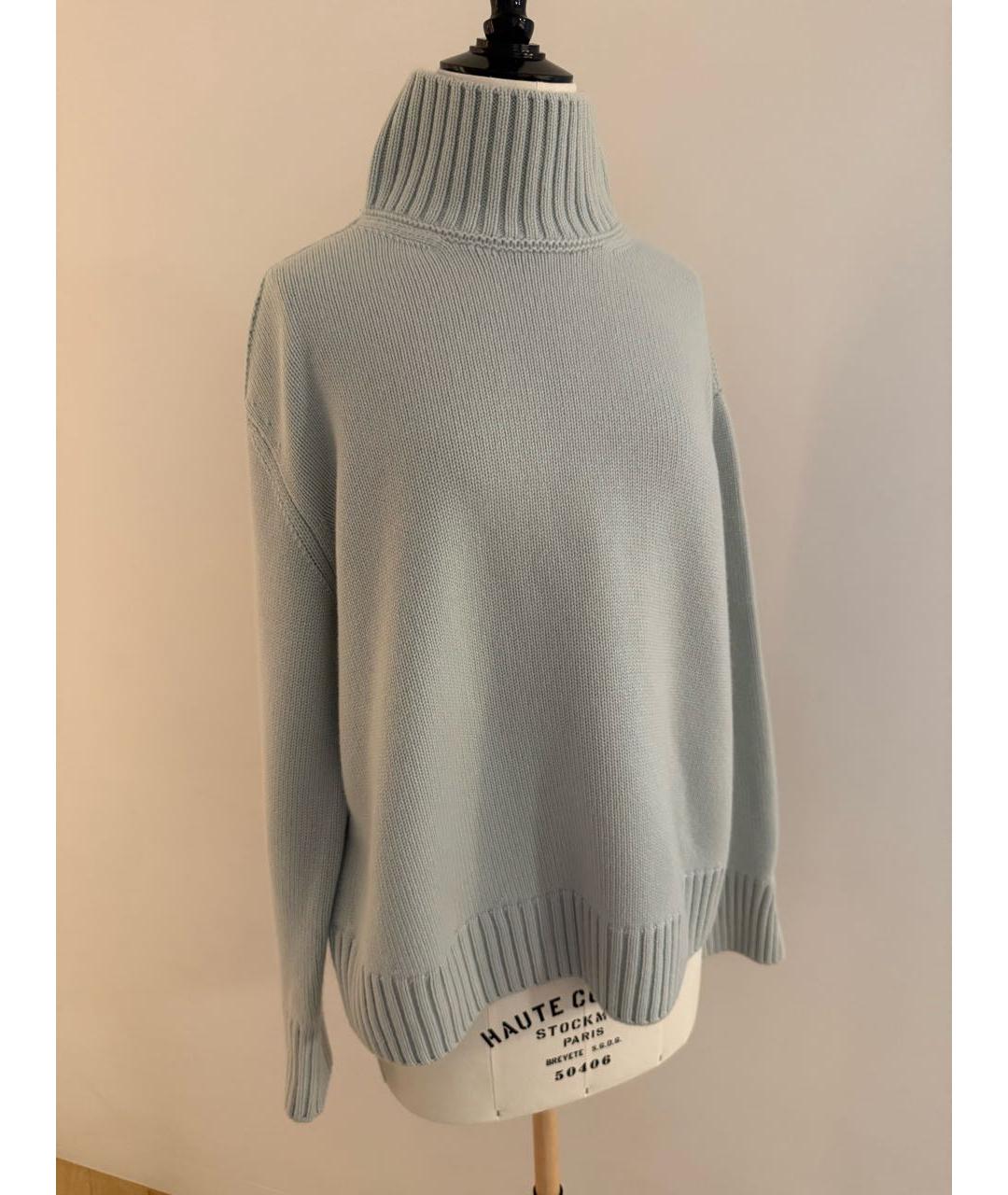 LORO PIANA Голубой кашемировый джемпер / свитер, фото 6