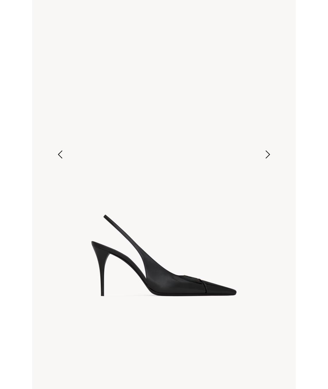 SAINT LAURENT Черные кожаные туфли, фото 3