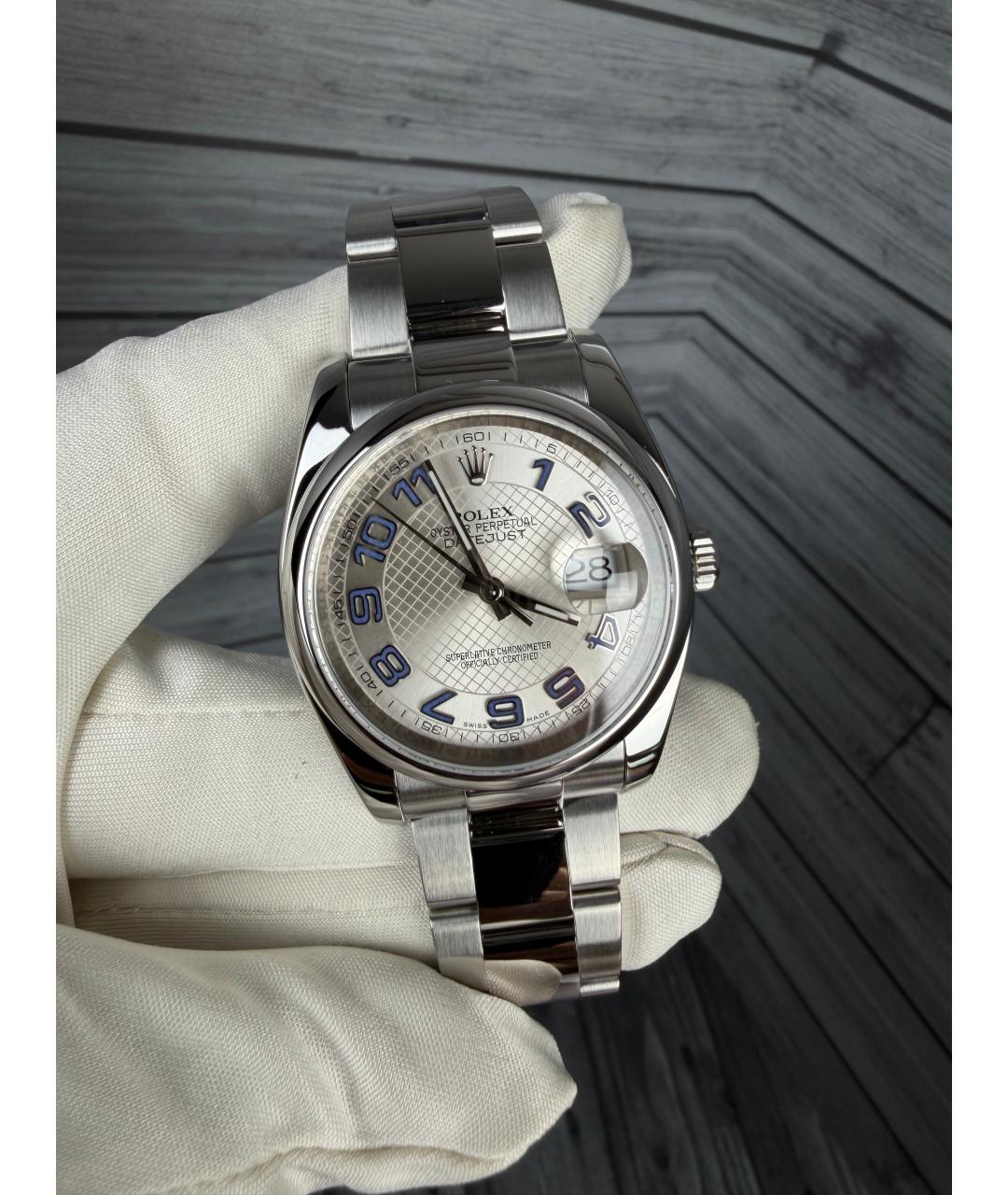 ROLEX Серебряные часы, фото 5