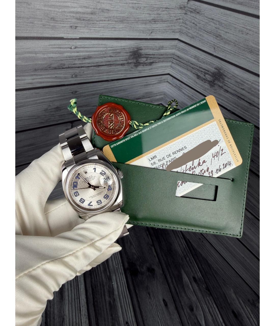 ROLEX Серебряные часы, фото 2