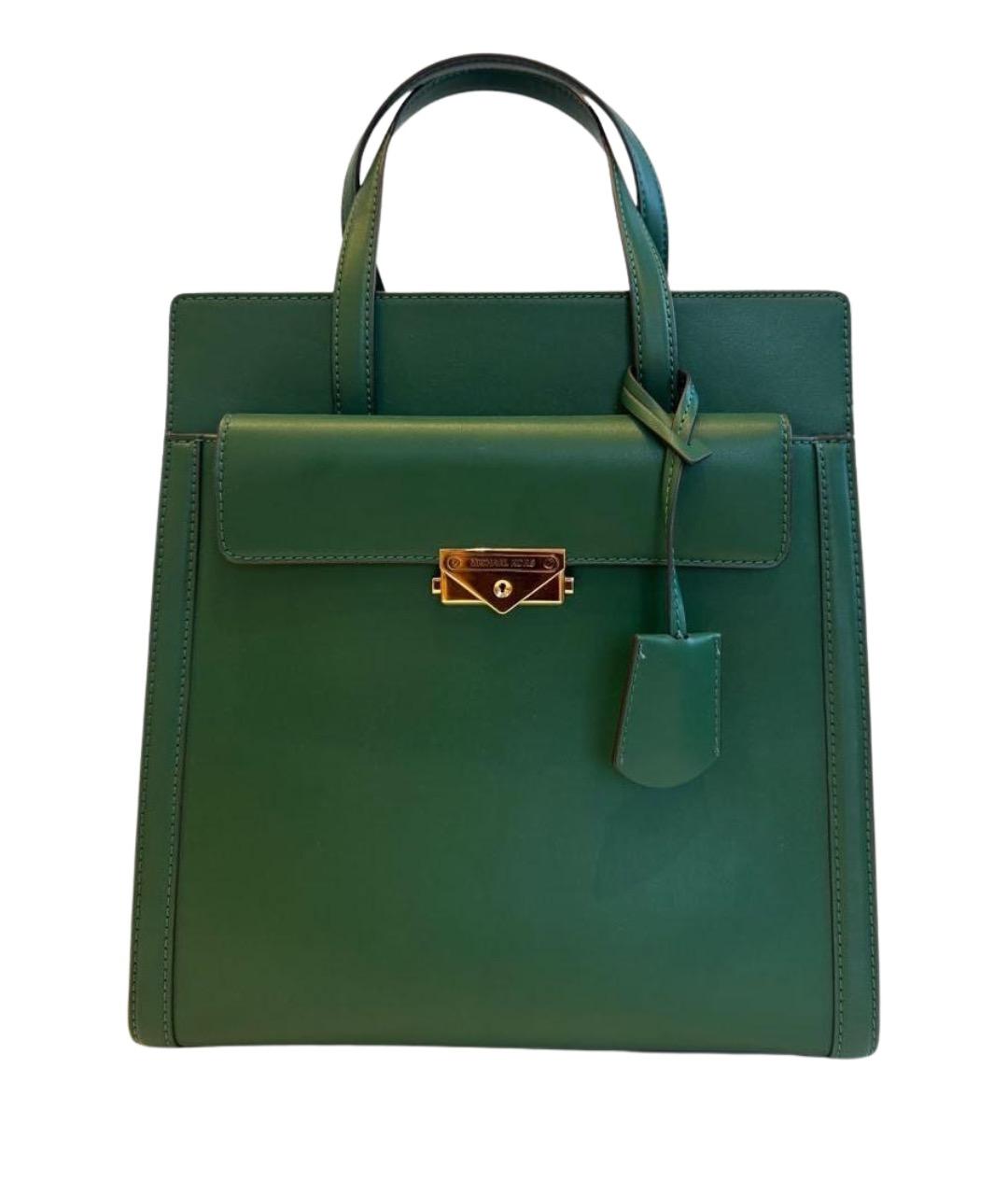 MICHAEL KORS Зеленая сумка тоут из искусственной кожи, фото 1