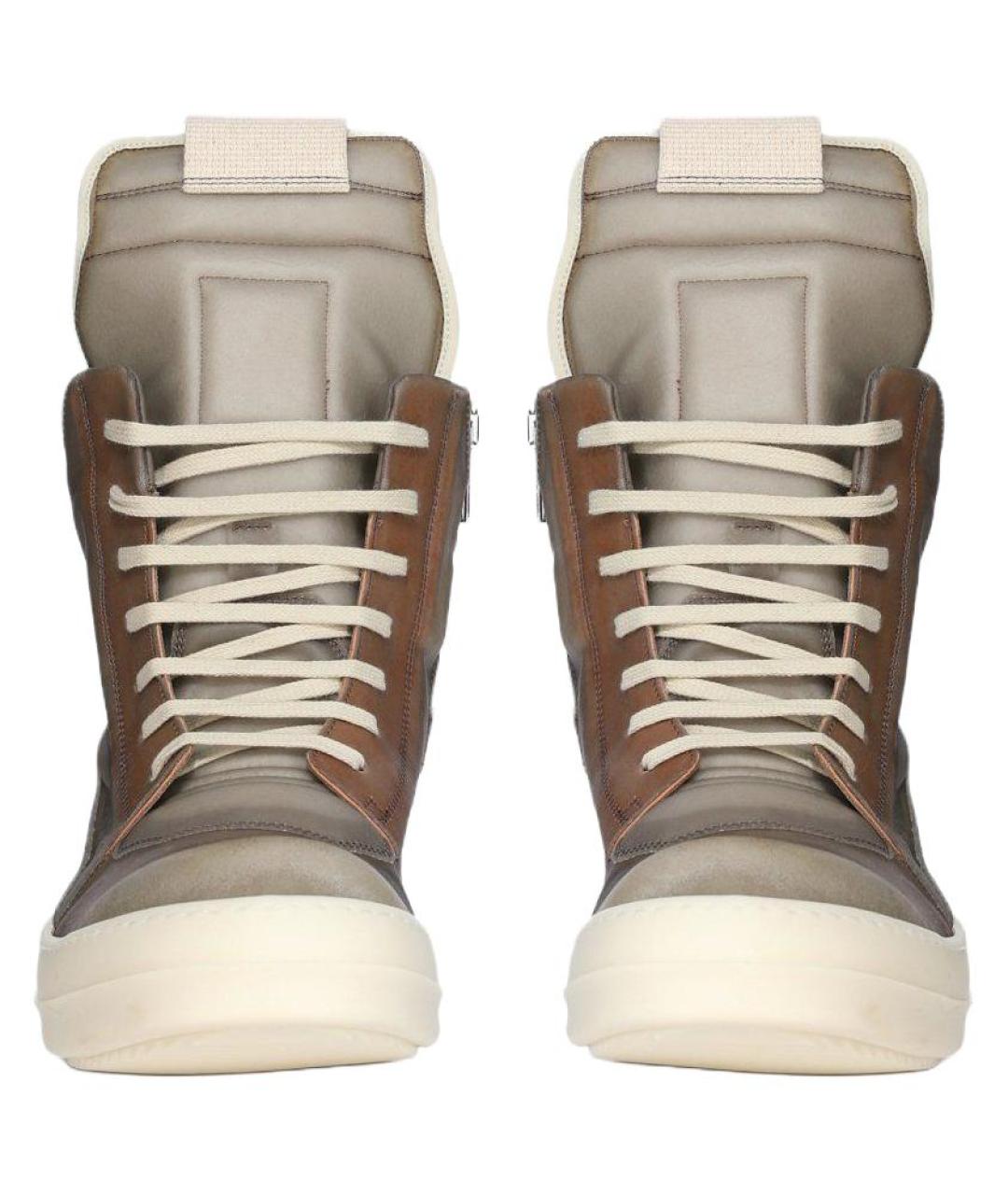 RICK OWENS Мульти кожаные низкие кроссовки / кеды, фото 3