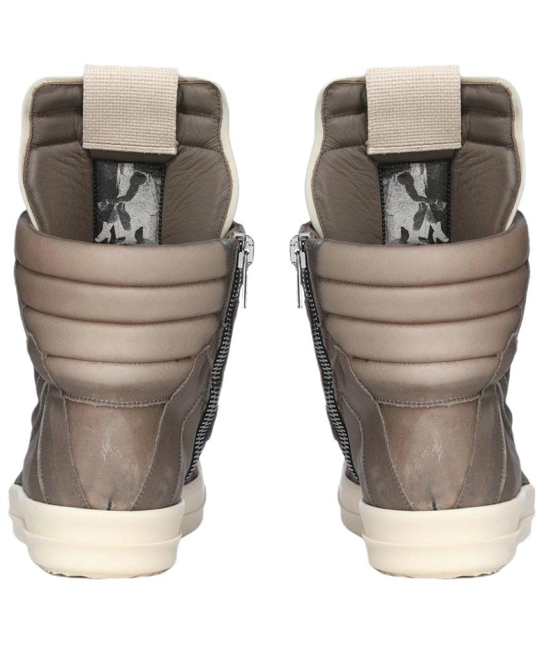 RICK OWENS Мульти кожаные низкие кроссовки / кеды, фото 4