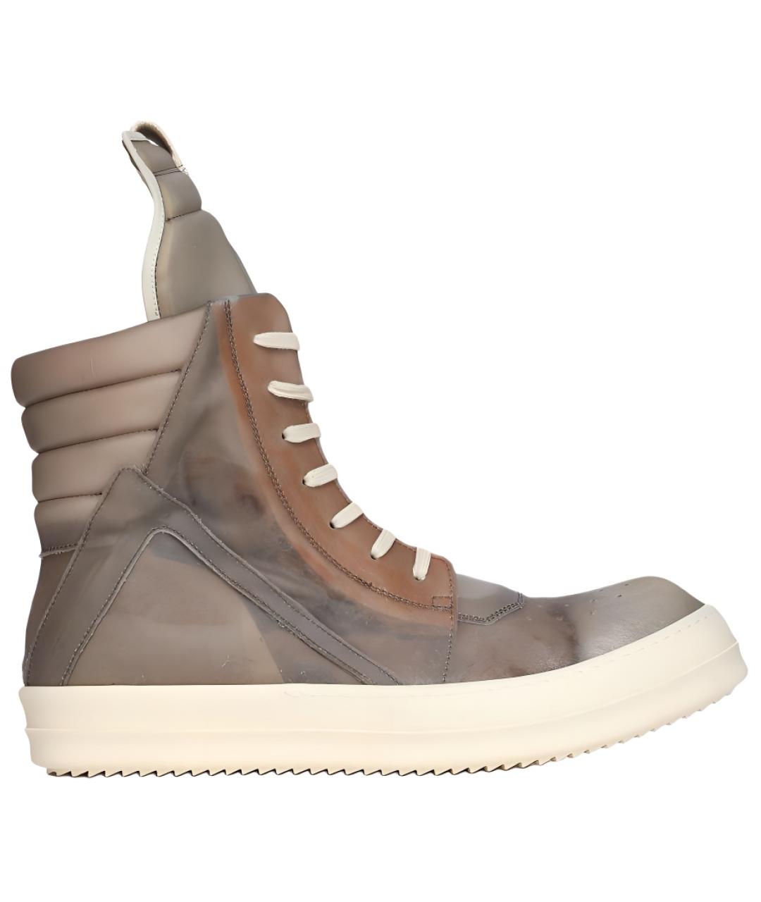 RICK OWENS Мульти кожаные низкие кроссовки / кеды, фото 1