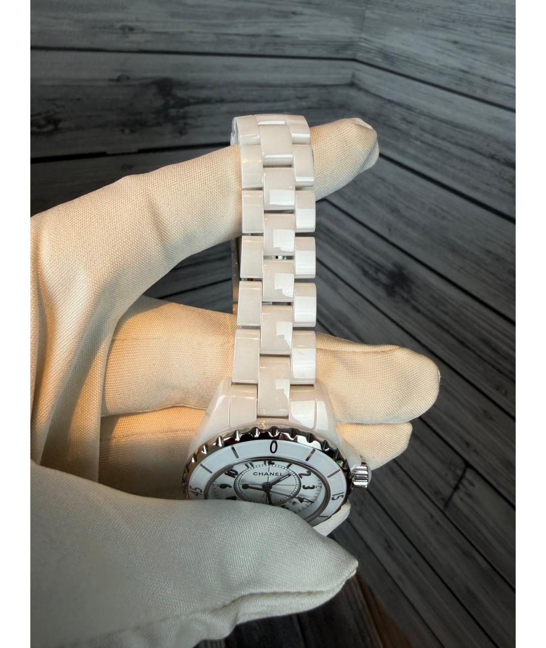 CHANEL Белые керамические часы, фото 5