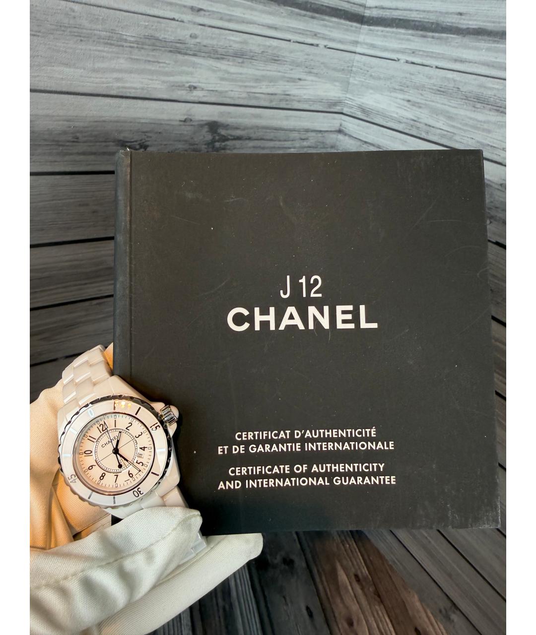 CHANEL Белые керамические часы, фото 2