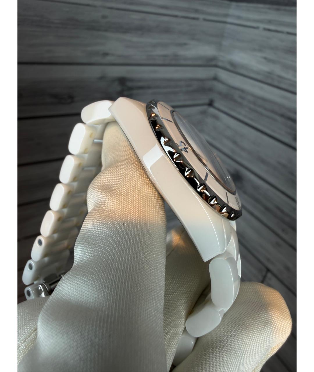 CHANEL Белые керамические часы, фото 7