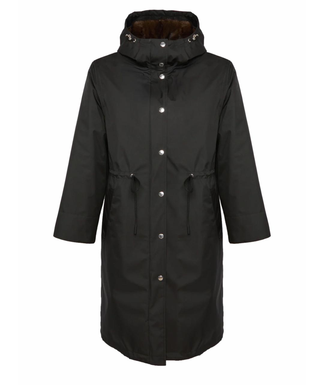 YVES SALOMON Черная полиэстеровая парка, фото 1