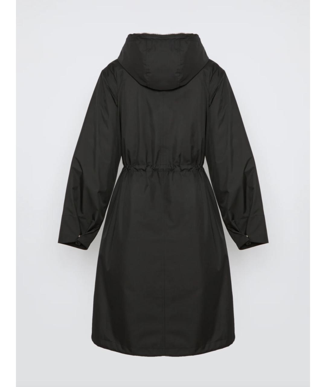 YVES SALOMON Черная полиэстеровая парка, фото 2