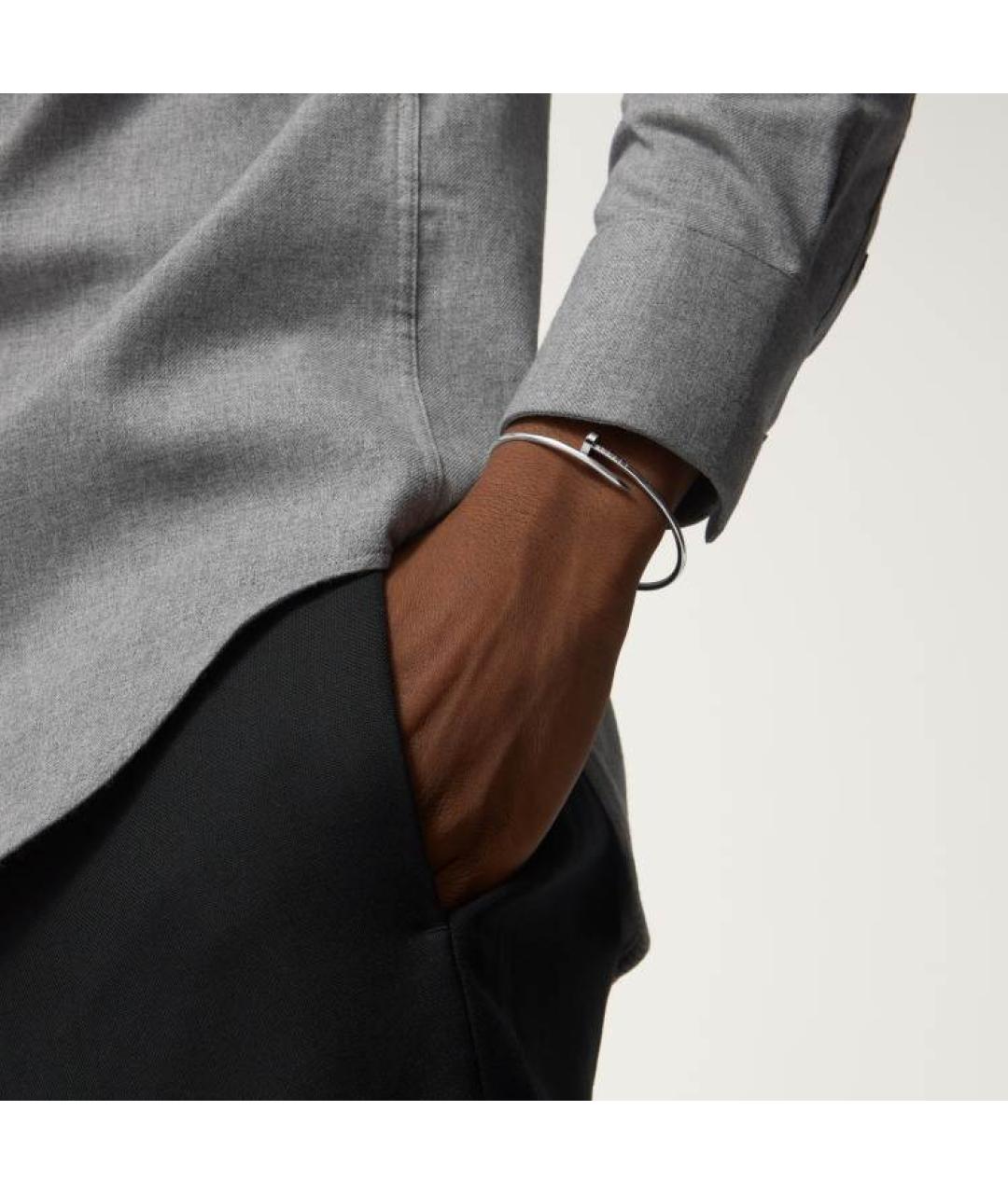 CARTIER Серебрянный браслет из белого золота, фото 3