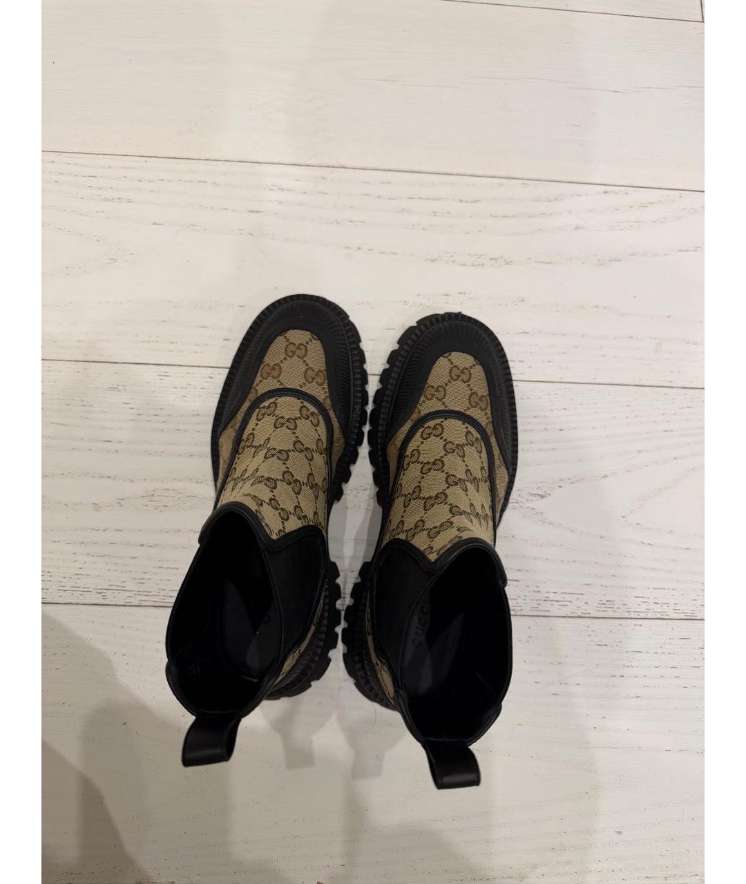 GUCCI Бежевые полусапоги, фото 3