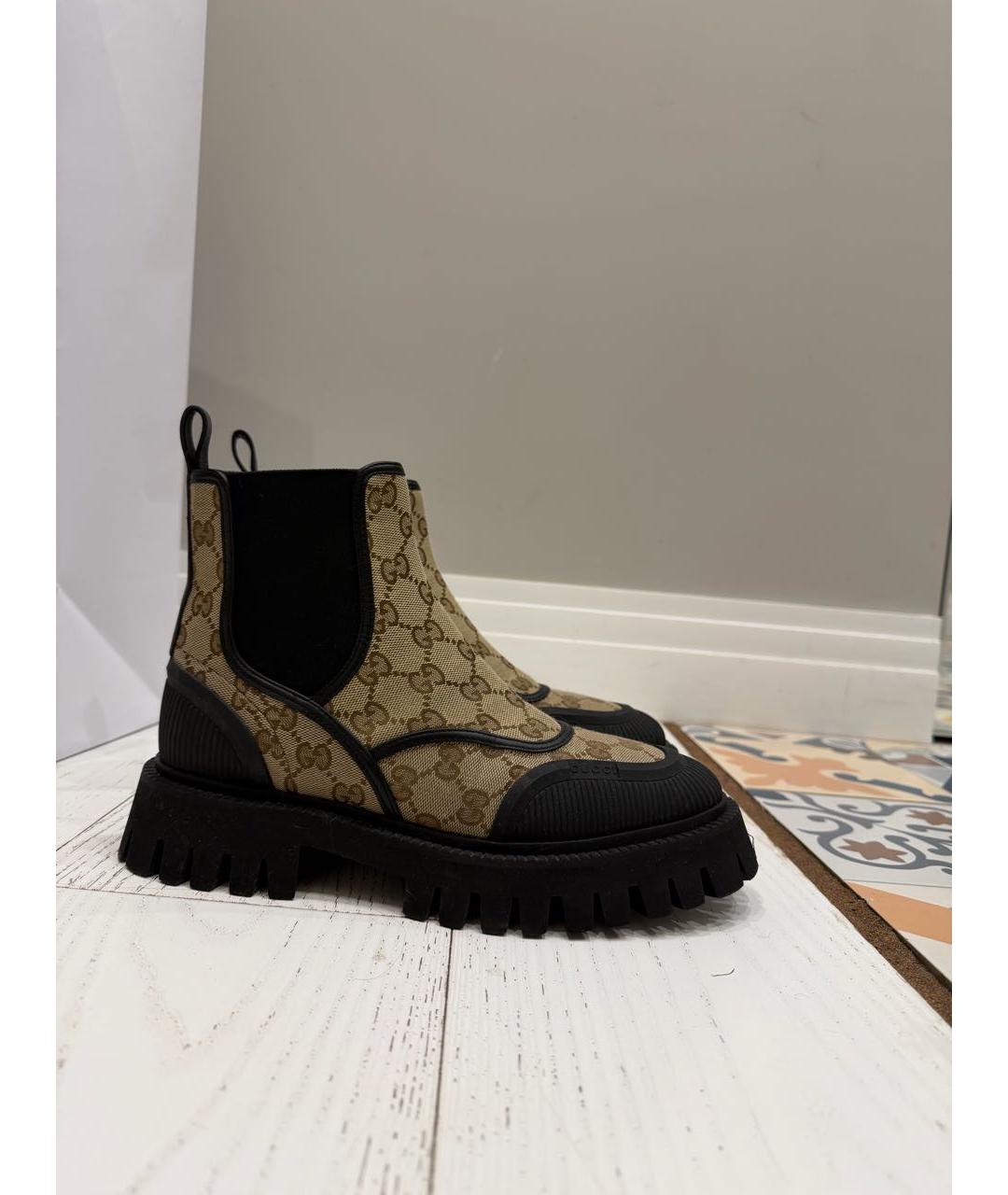 GUCCI Бежевые полусапоги, фото 5