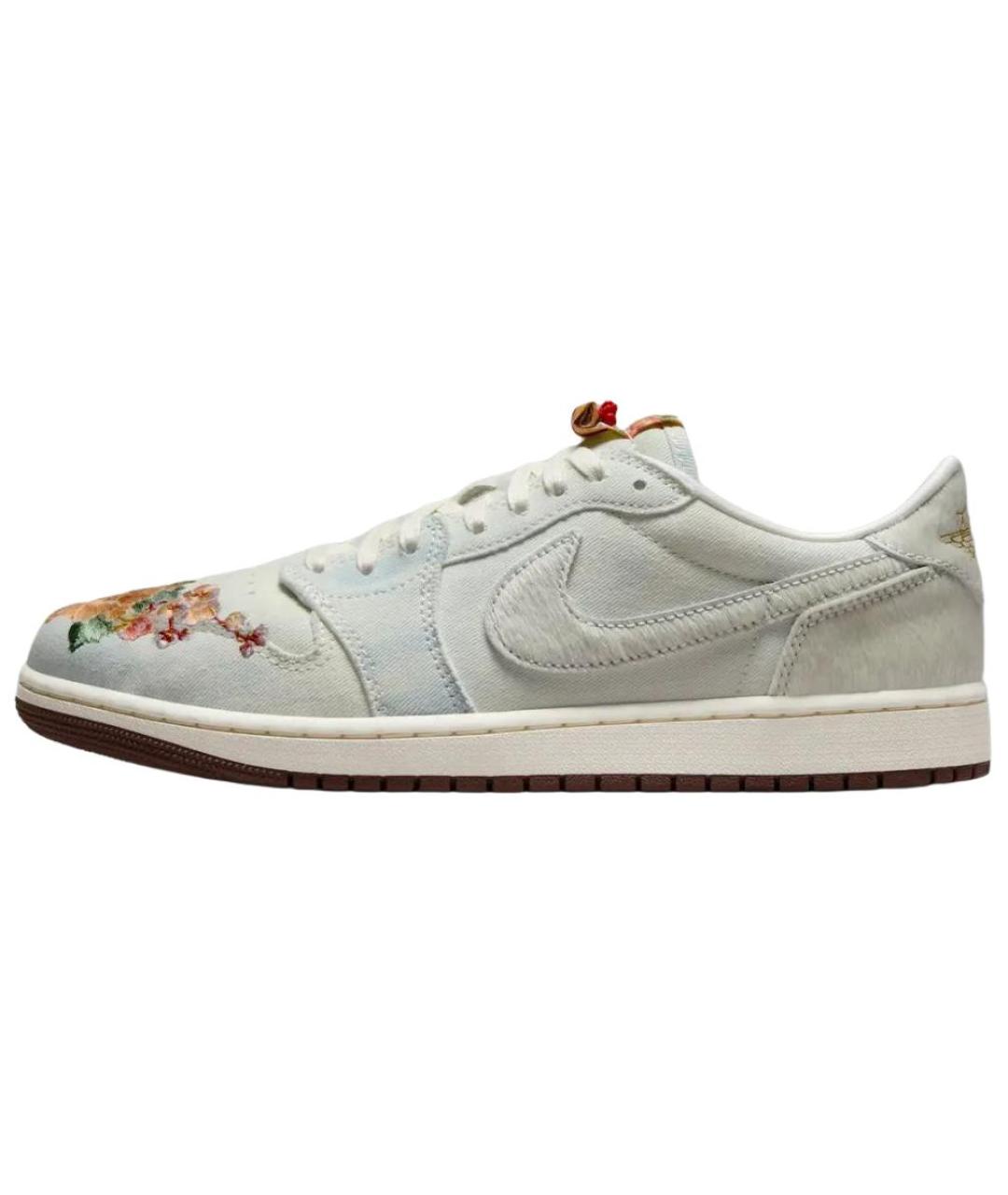 JORDAN Белые замшевые кеды, фото 2