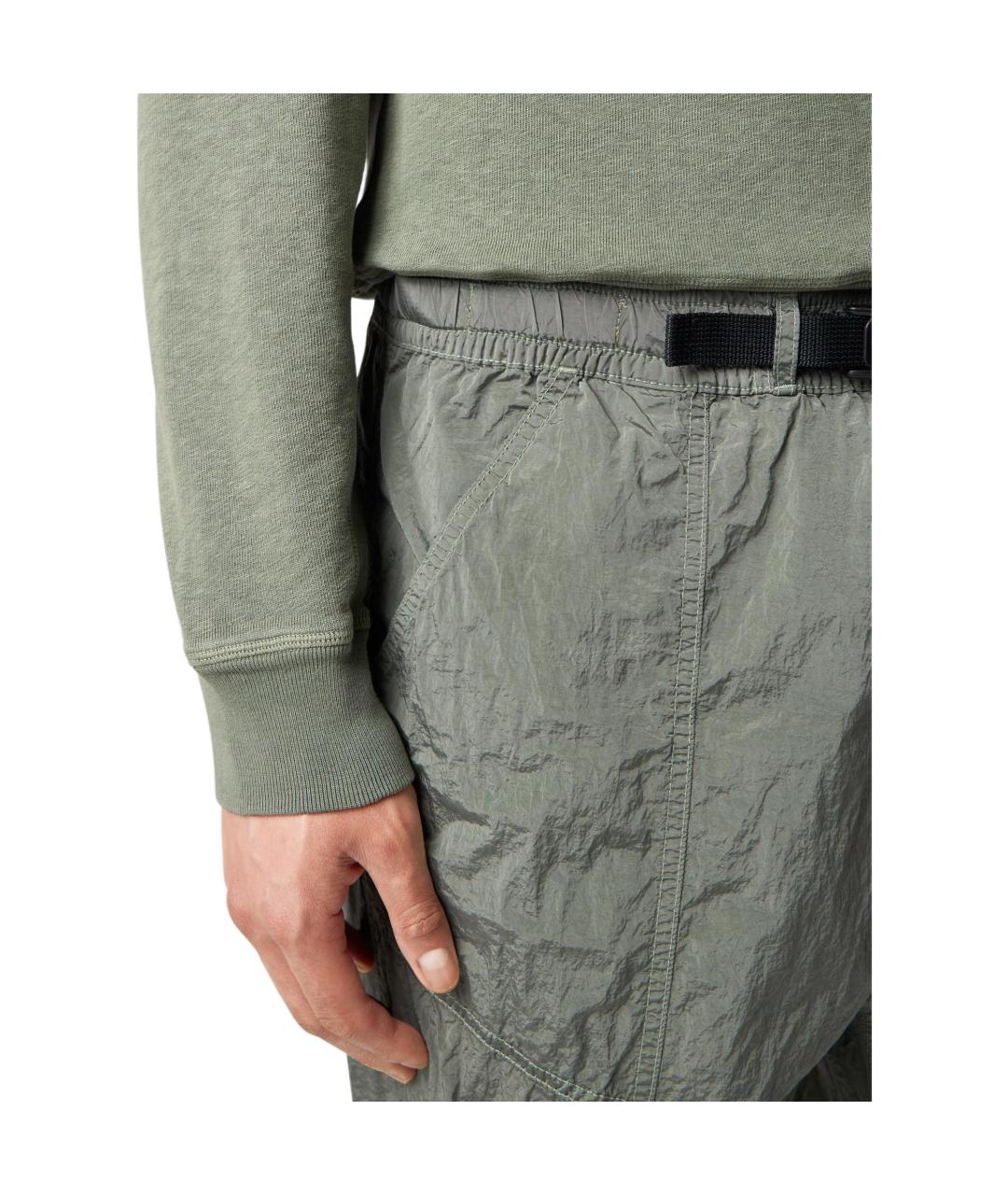 STONE ISLAND Зеленые повседневные брюки, фото 5