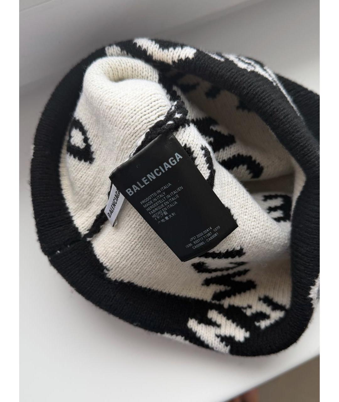 BALENCIAGA Черная шерстяная шапка, фото 2