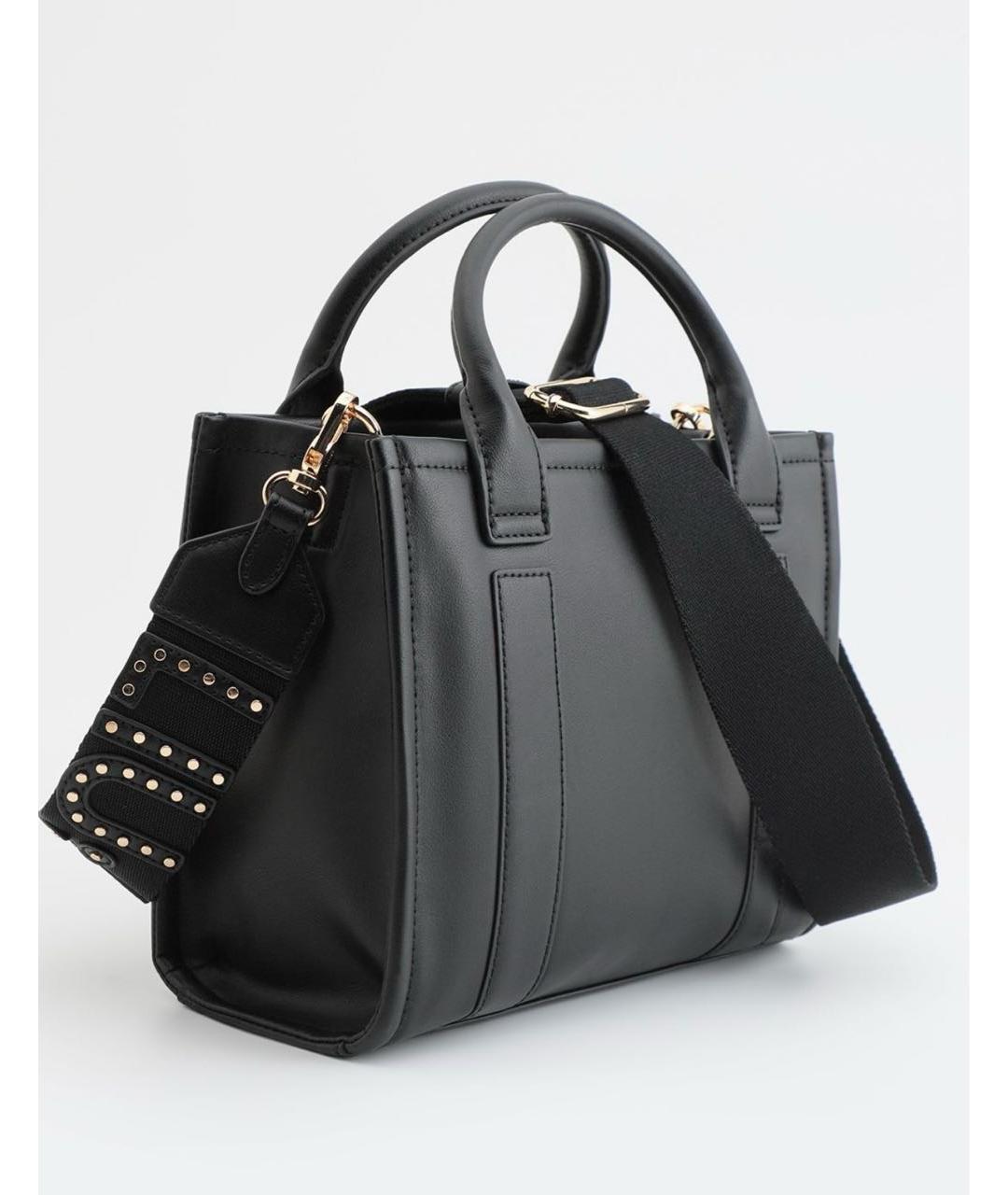 LIU JO Черная сумка тоут из искусственной кожи, фото 2