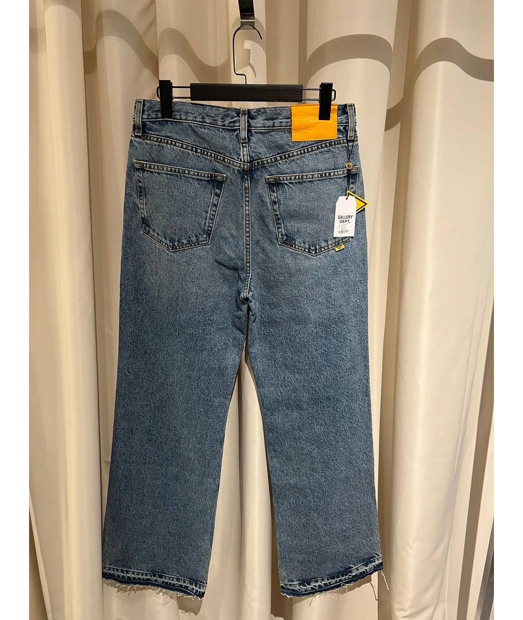 Gallery Dept Синие хлопковые прямые джинсы, фото 2
