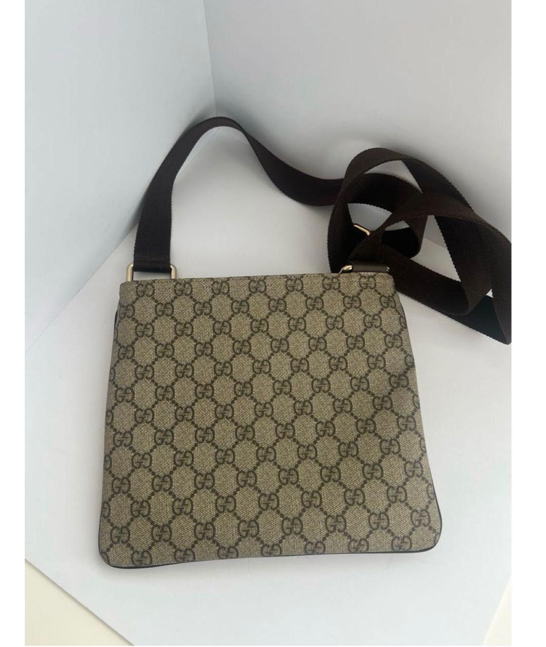 GUCCI Коричневая сумка на плечо, фото 3